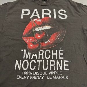 Ripple Junction Black Paris Graphic Tee